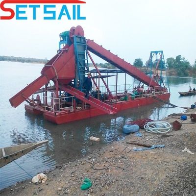 Речной использованный цепной ведровый песковод с общим расходом топлива 14L-39L и конкурентоспособный