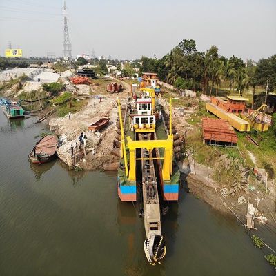 US 100000/Set Customized Diesel Enigne Hydraulic Dredger с всасывающим насосом и якорным прутом