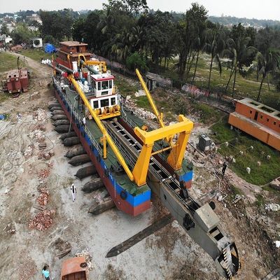US 100000/Set Customized Diesel Enigne Hydraulic Dredger с всасывающим насосом и якорным прутом