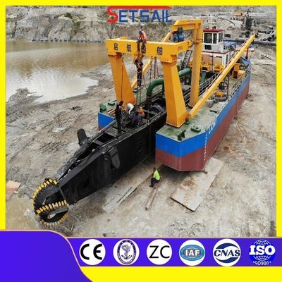 Siemens PLC Cutter Head Cutter Suction Dredger с потоковым счетчиком Дизельный тип питания