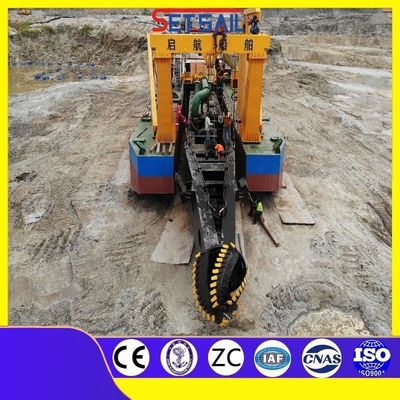 Siemens PLC Cutter Head Cutter Suction Dredger с потоковым счетчиком Дизельный тип питания