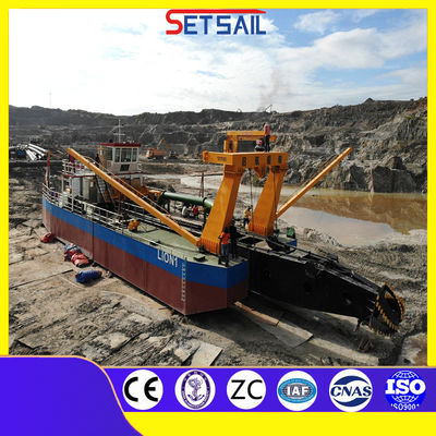 Профессиональный 39-65м Гидравлический Анкер Бум Cutter Suction Dredger с палубным краном