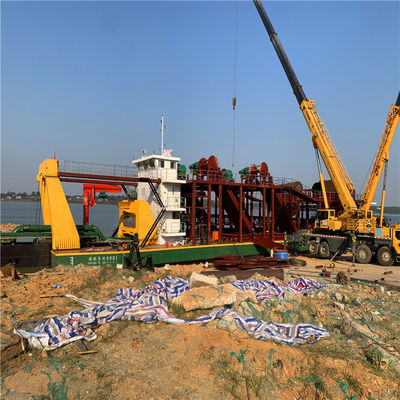 Siemens PLC Control Cutter Suction Sand Dredger Machine с расходом топлива 34L-500L