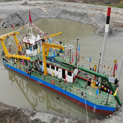 Siemens PLC Cutter Suction Lake Mud Dredger с гидравлической лебедкой Требуется полная оплата