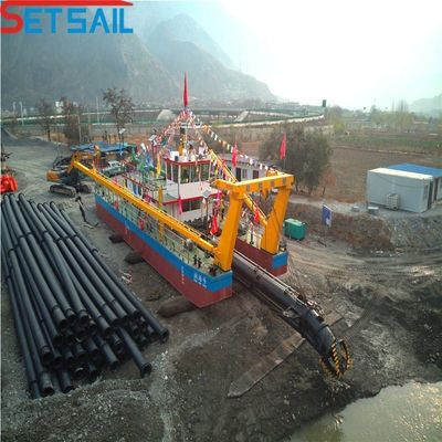 Река и озеро Использованный Fada Gerbox Cutter Suction Dredger 5m-15m Общая ширина Продажа