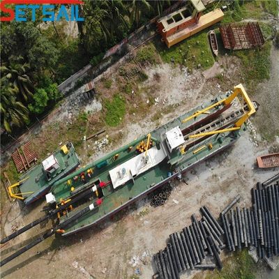 Река и озеро Использованный Fada Gerbox Cutter Suction Dredger 5m-15m Общая ширина Продажа
