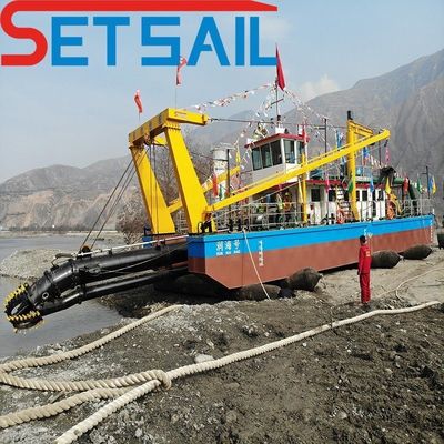 180000.000kg Пакет валовой вес Малый резчик Всасывающий драгер с насосом речного песка