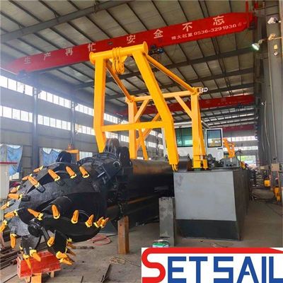 28 дюймов поток воды 7000м3 резач всасывающий драгер с 160kn Swing Winch тяговой силой