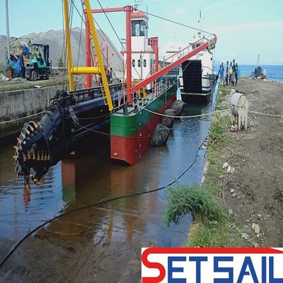 28 дюймов поток воды 7000м3 резач всасывающий драгер с 160kn Swing Winch тяговой силой