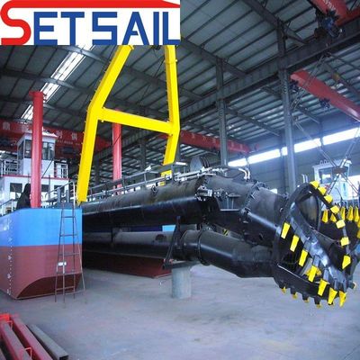 34L-500L Потребление топлива 22 дюймовый резчик всасывающий гребный песок судно с якорным бумом