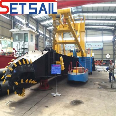 Дизельный двигатель типа Siemens PLC Cutter Suction Dredging Sand Machine для речного песка