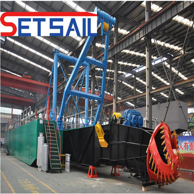 Дизельный двигатель типа Siemens PLC Cutter Suction Dredging Sand Machine для речного песка