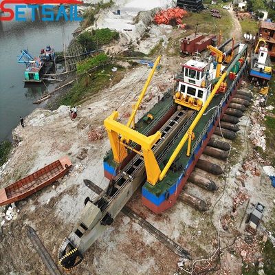 Мощный дизельный резчик всасывающий драгер с 3500м3 потоком воды и глубиной глубины