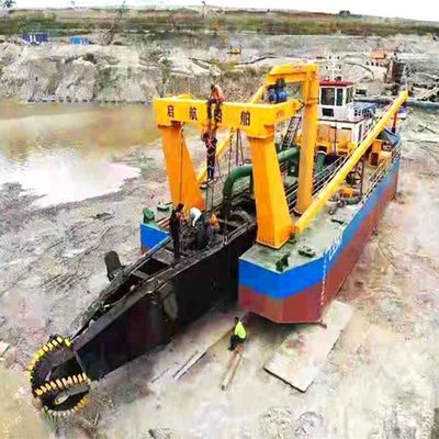 Siemens PLC System 24 дюймовый отсекатель всасывающий драгер с потоком воды 5500 кубических метров