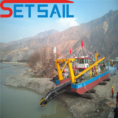 Глубина дноуглубления 0,5-30 метров Siemens PLC System Mining Gold Cutter Suction Sand Dredger