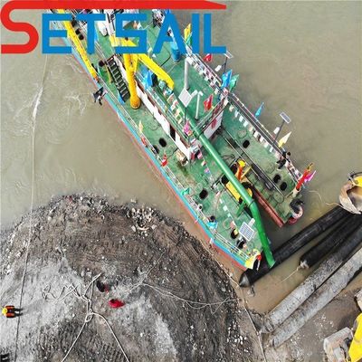 Глубина дноуглубления 0,5-30 метров Siemens PLC System Mining Gold Cutter Suction Sand Dredger