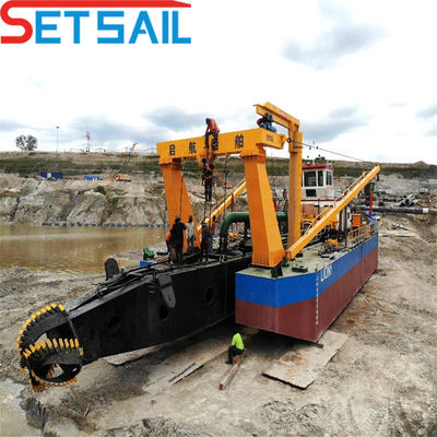 80kn Swing Winch 22inch Cutter Suction Sand Dredger с гидравлическим и дизельным двигателем