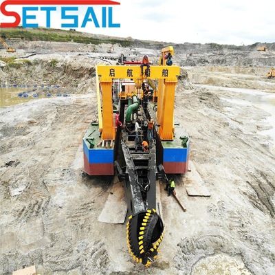 80kn Swing Winch 22inch Cutter Suction Sand Dredger с гидравлическим и дизельным двигателем