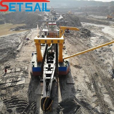 80kn Swing Winch 22inch Cutter Suction Sand Dredger с гидравлическим и дизельным двигателем
