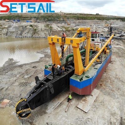 80kn Swing Winch 22inch Cutter Suction Sand Dredger с гидравлическим и дизельным двигателем