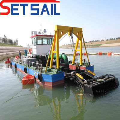 Гидравлический дизельный двигатель Rexroth Power Suction Hopper Dredger для грязи Общая ширина 4,5-12 м