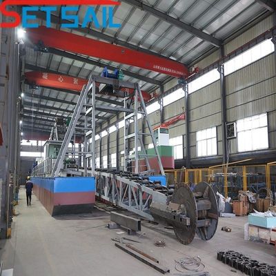 4kw*3-15kw*3 Bucket Chain Gold Dredger для речного дноуглубления Глубина дноуглубления 7-30 метров