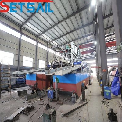4kw*3-15kw*3 Bucket Chain Gold Dredger для речного дноуглубления Глубина дноуглубления 7-30 метров