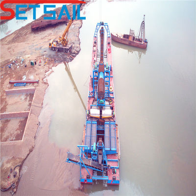 CTN Slot Type Chain Bucket River Gold and Diamond Mining Dredger для Конго Полная оплата