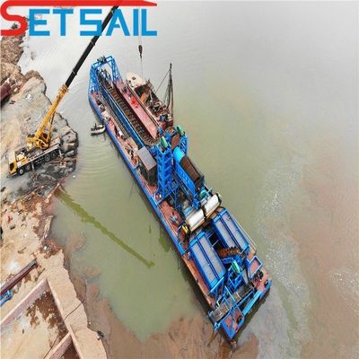 CTN Slot Type Chain Bucket River Gold and Diamond Mining Dredger для Конго Полная оплата