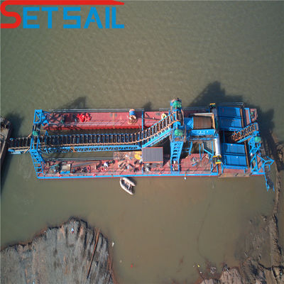 CTN Slot Type Chain Bucket River Gold and Diamond Mining Dredger для Конго Полная оплата