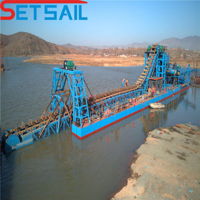 CTN Slot Type Chain Bucket River Gold and Diamond Mining Dredger для Конго Полная оплата