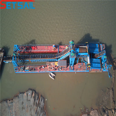 Chain Bucket River Mining Machinery for 4kw X 3-10kw X3 Migration Device in Condition (Машины для добычи цепей на бутылках в реках)