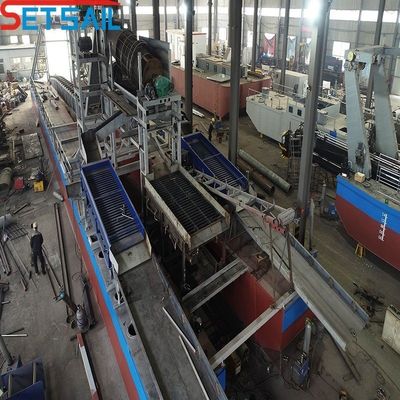 60m3-300m3 Вместимость Full Chain Bucket Diamond Dredger для озера индивидуальный дизайн