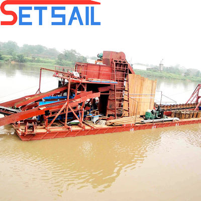 380V Bucket Chain River Mining Gold Dredge для коррозионно устойчивого материала и реки