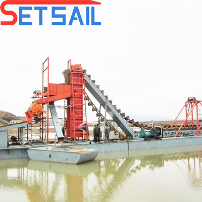 380V Bucket Chain River Mining Gold Dredge для коррозионно устойчивого материала и реки