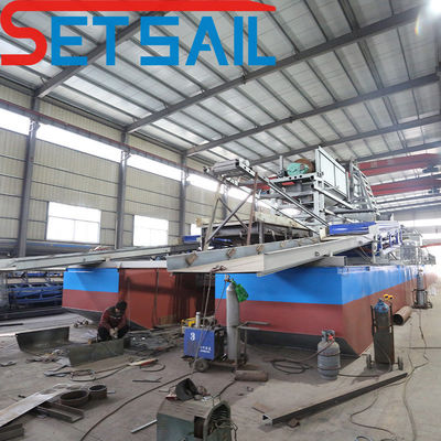 QHM-1 Chain Bucket River Gold and Diamond Dredger с коррозионностойким материалом