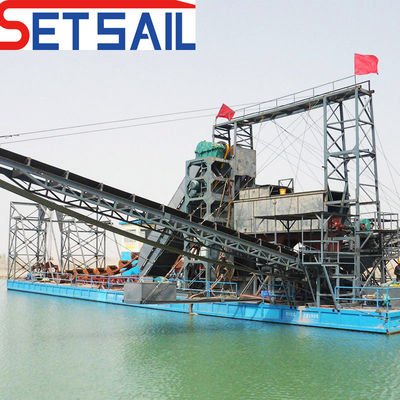 QH-Sand-5 Chain Bucket Sand Gold and Diamond Dredger для морской грузовой перевозки