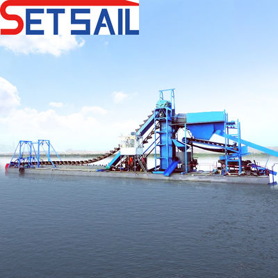 QH-Sand-5 Chain Bucket Sand Gold and Diamond Dredger для морской грузовой перевозки