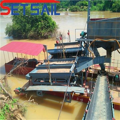 Дреггер для добычи золота Lake Chain Bucket River с барабанным экраном длина 1,4mx1,2m-2,6mx1,5m