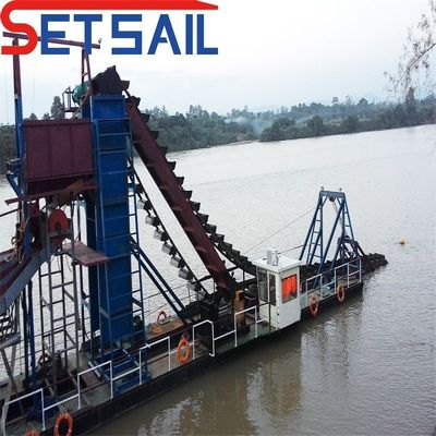 Дреггер для добычи золота Lake Chain Bucket River с барабанным экраном длина 1,4mx1,2m-2,6mx1,5m