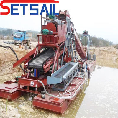 Дреггер для добычи золота Lake Chain Bucket River с барабанным экраном длина 1,4mx1,2m-2,6mx1,5m