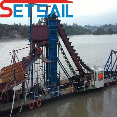 5.5kw-20kw Durm Screen Power Made in Chain Bucket River Mining Dredger for Gold (Силовая установка на длинном экране, изготовленная в цепочке)