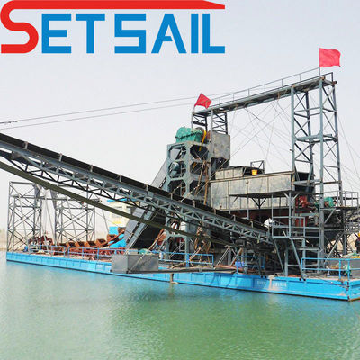 5.5kw-20kw Durm Screen Power Made in Chain Bucket River Mining Dredger for Gold (Силовая установка на длинном экране, изготовленная в цепочке)