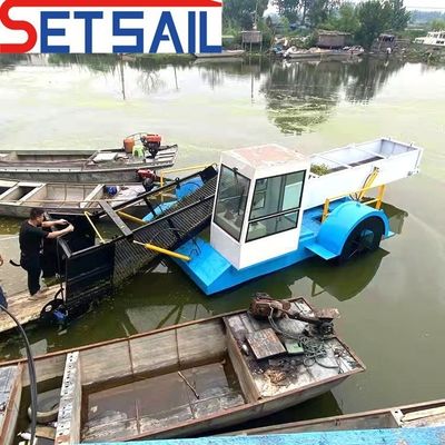 3-7 м ширина корпуса плавающее судно сбора мусора для реки озера водоем Sea Easy
