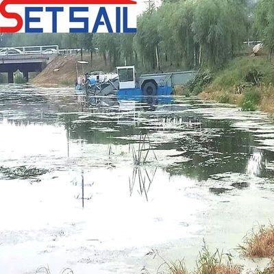 Специально разработанное многошрубное судно для очистки рек для удаления мусора